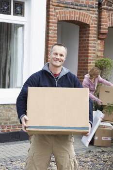 Removal team planning a move in a Bayswater residential street