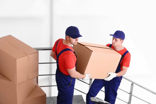 A secure Bayswater storage unit with neatly arranged boxes