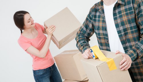 Professional movers handling furniture during a Bayswater relocation