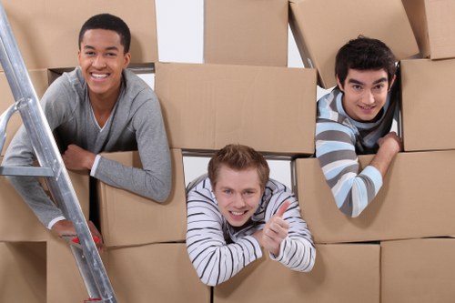 Commercial moving vehicles supporting Bayswater office removals